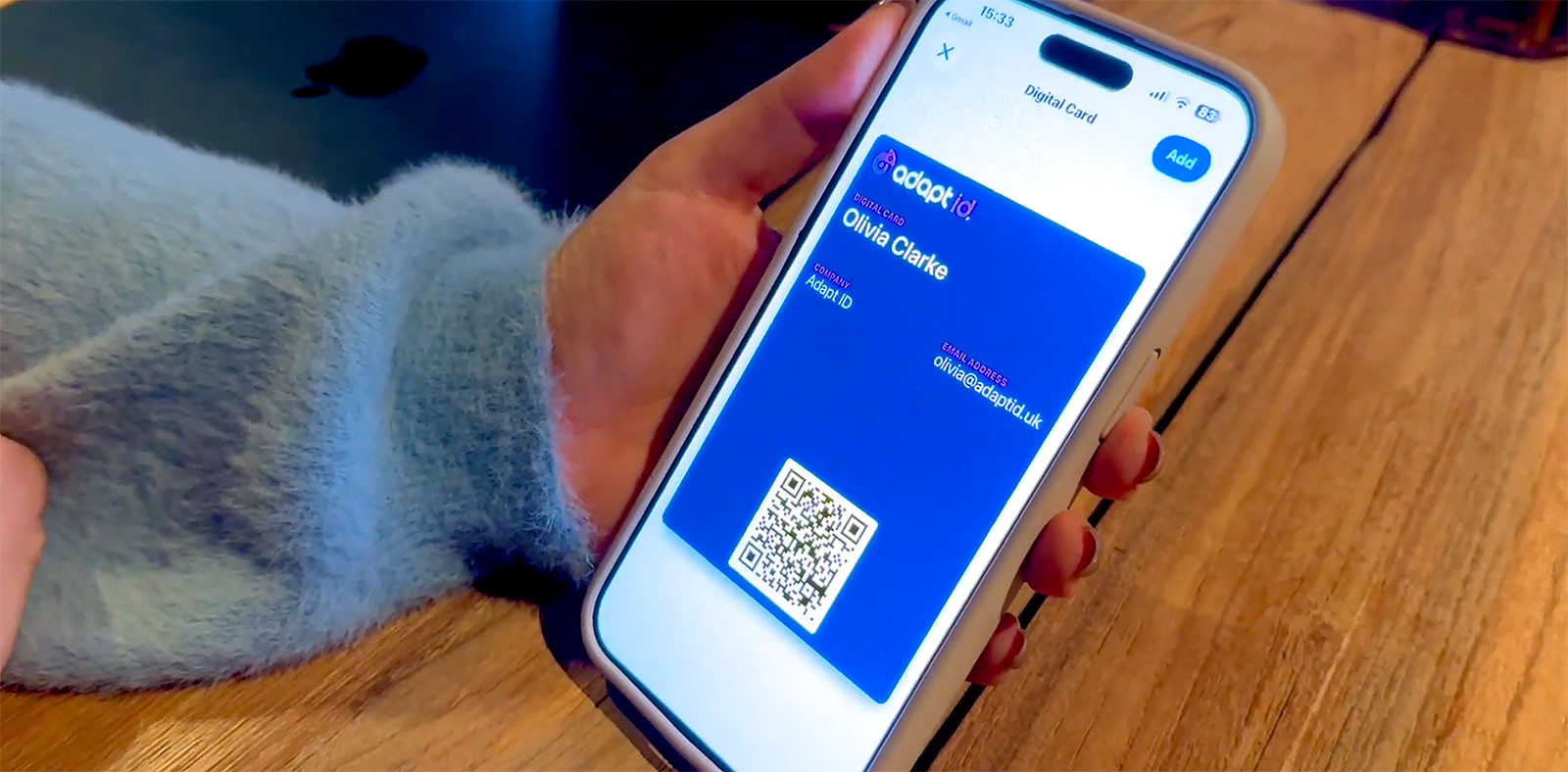 Apple Wallet Business Card Profile Example
