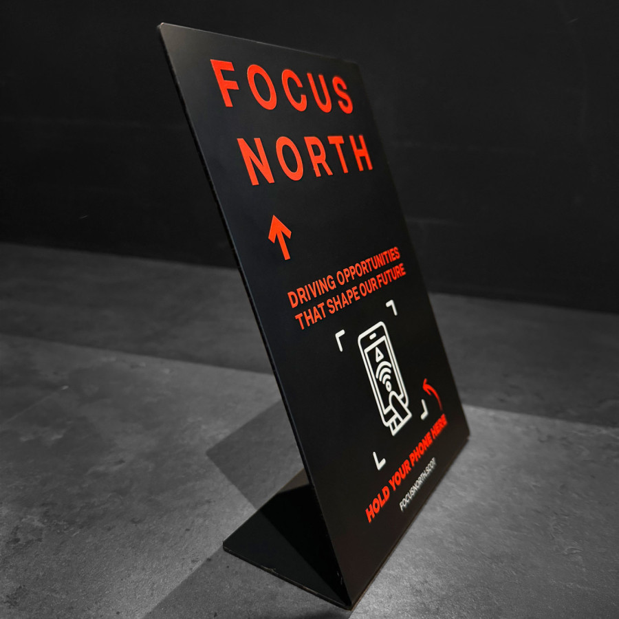 Standard A5 Contactless NFC Review Table Talker Sign