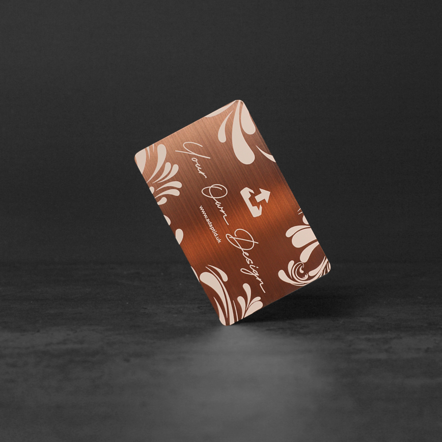 Contactless Rose Gold Metal Business Card