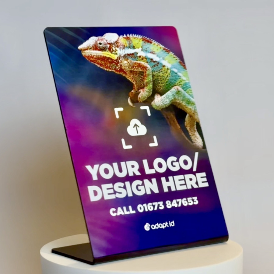 Standard A5 Contactless NFC Bespoke Table Talker Sign