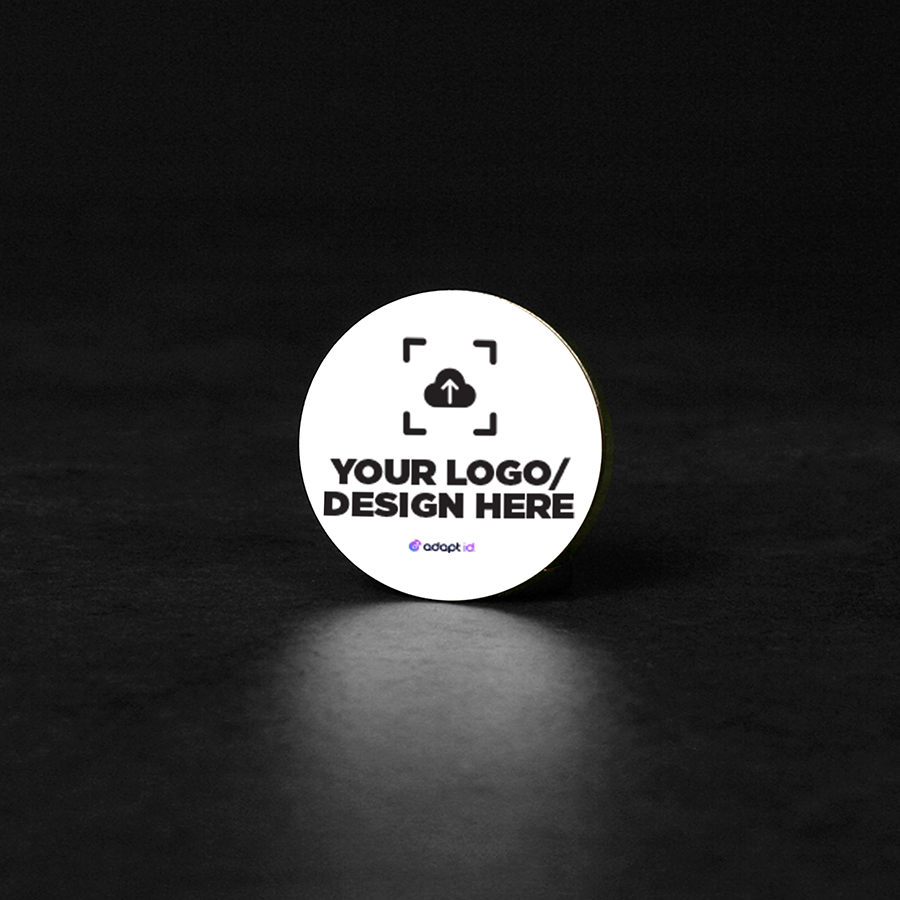 Custom Personalised NFC Tag 'White Edges'