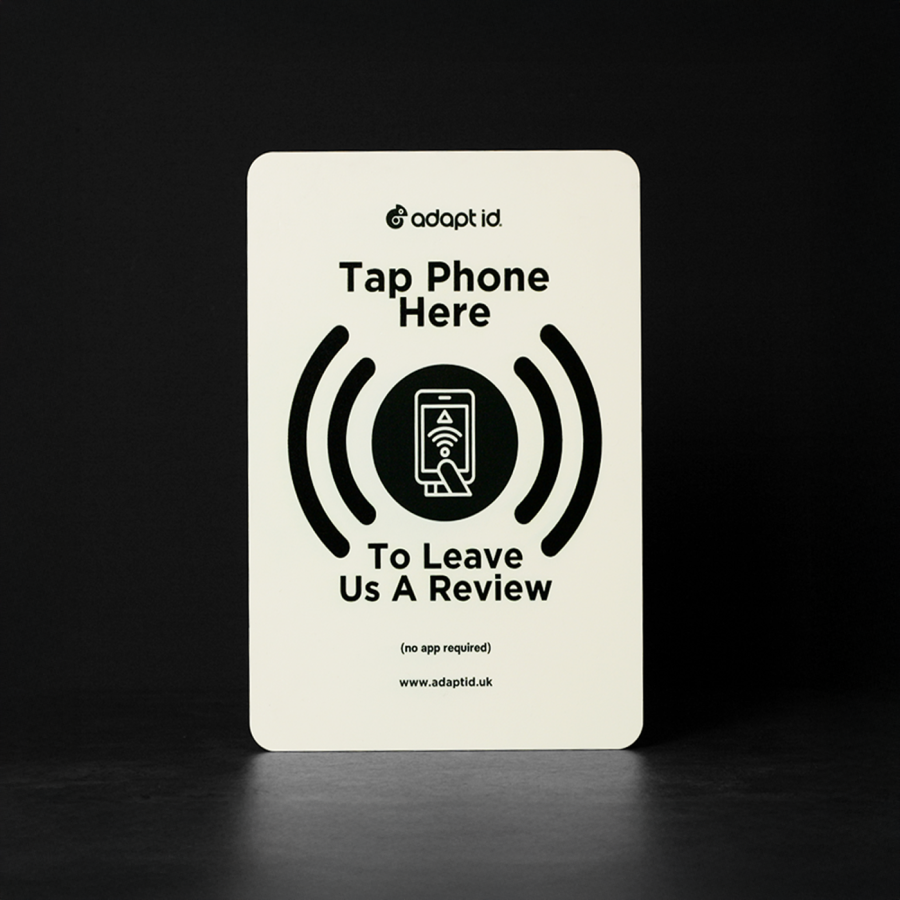 Contactless Review Us On Social Media A6 Sign White