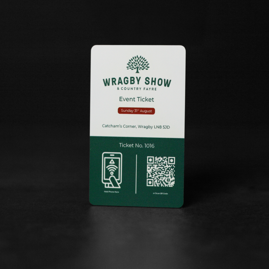 Custom Printed Contactless Event Ticket
